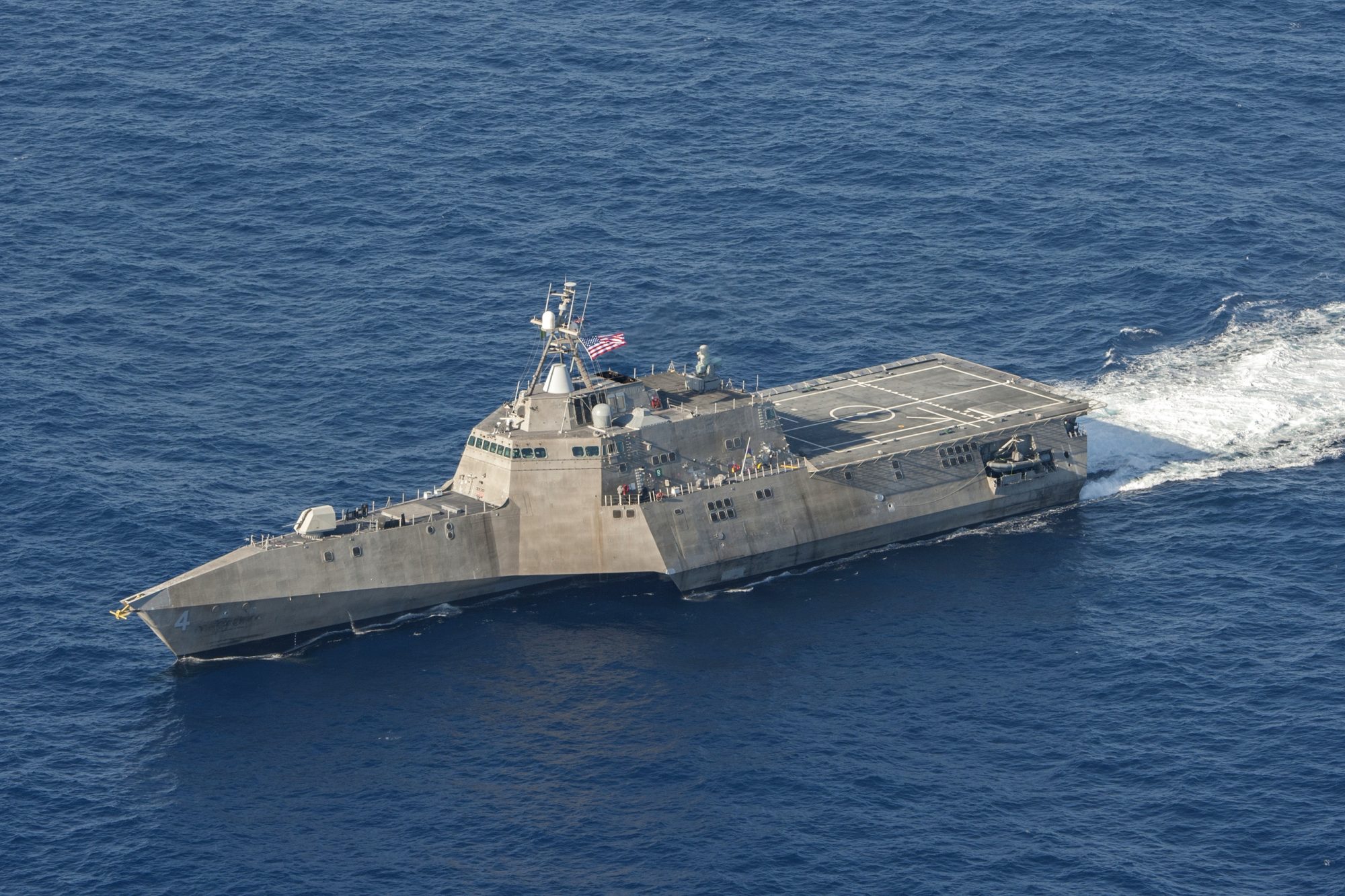 USS Coronado LCS-4 underway in April 2014